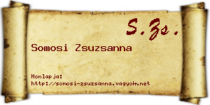 Somosi Zsuzsanna névjegykártya